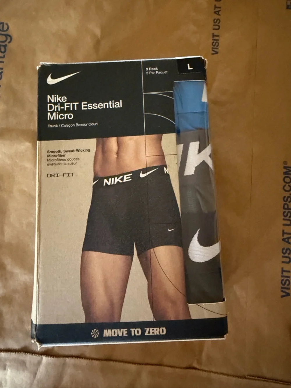 Nike Men's Boxer Briefs – Multicolored Waistband NWT (In Box)  in Box Size Large